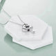 White Gold Plated Sterling 925 Silver Pet Paw Urn Necklace - EX-STOCK Canada