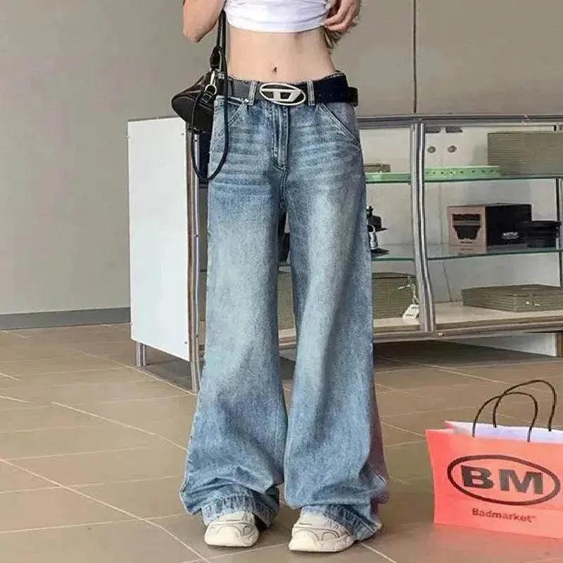 Wide leg Baggy Cargo street Denim Jeans Pant Boyfriend jeans trouser - EX-STOCK Canada