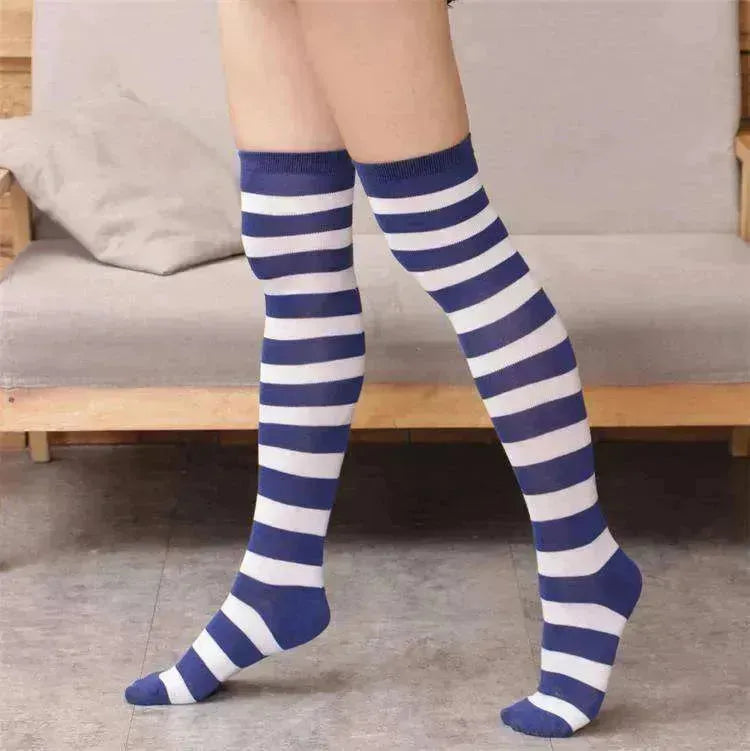 Chaussettes longues à rayures sauvages avec fond en tube - EX-STOCK CANADA