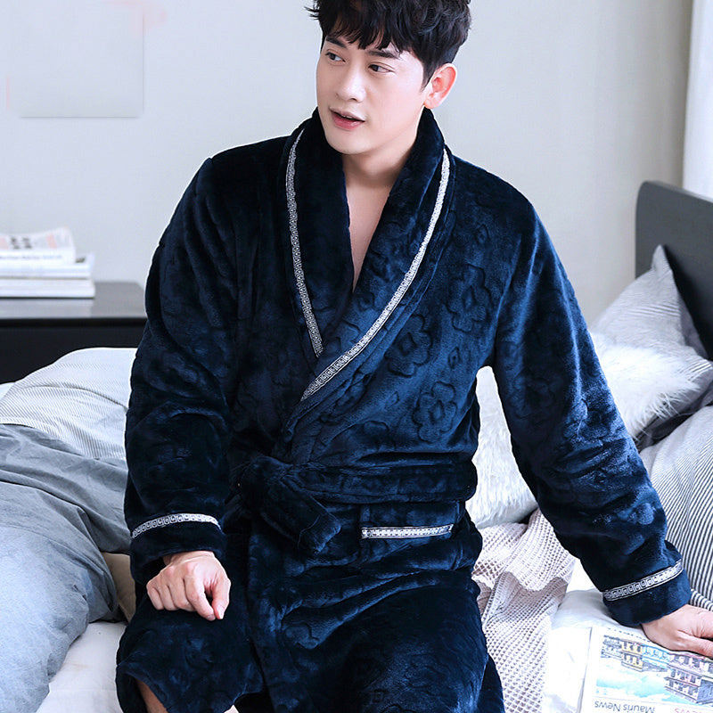 Winter Bathrobe Coral Fleece Couple Pajamas EX-STOCK CANADA