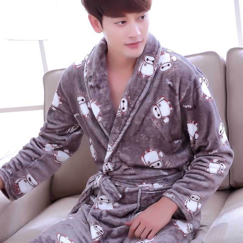 Winter Bathrobe Coral Fleece Couple Pajamas EX-STOCK CANADA
