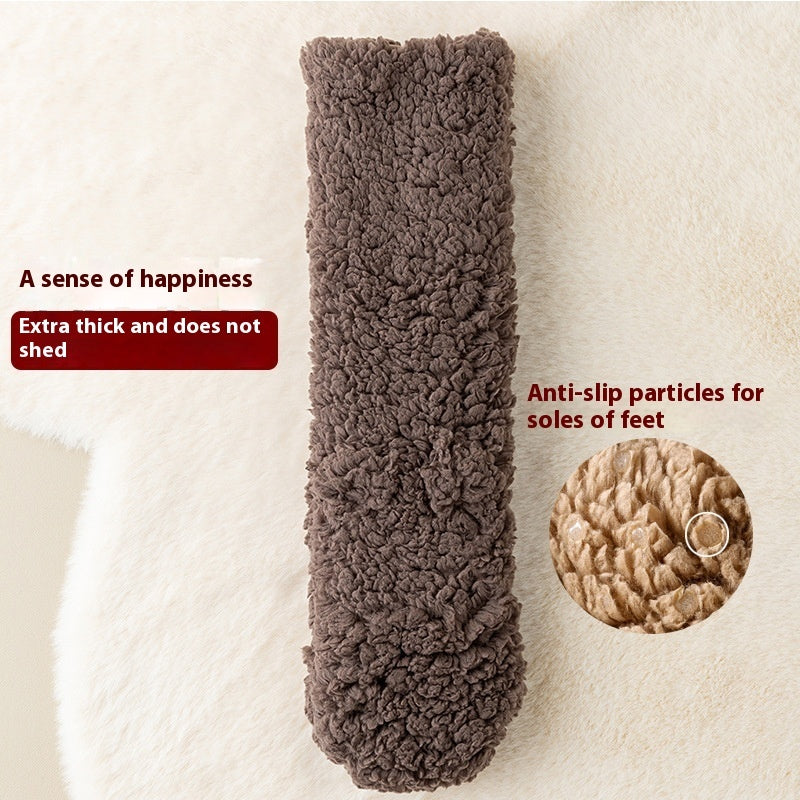 Winter Floor Socks Velvet Thicken Warm Coral Velvet Cute Socks Japanese-style Home Footwear Non-slip Socks New Year Gifts Winter Gadgets EX-STOCK Canada