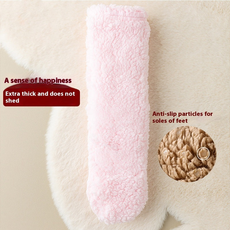 Winter Floor Socks Velvet Thicken Warm Coral Velvet Cute Socks Japanese-style Home Footwear Non-slip Socks New Year Gifts Winter Gadgets EX-STOCK Canada