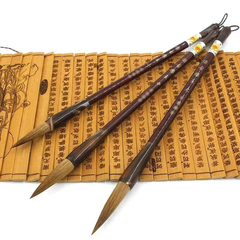 Wolf Hao Große und Kleine Blockstahlstabbürste Longfeng Mal- und Kalligrafie-Set - EX-STOCK Canada