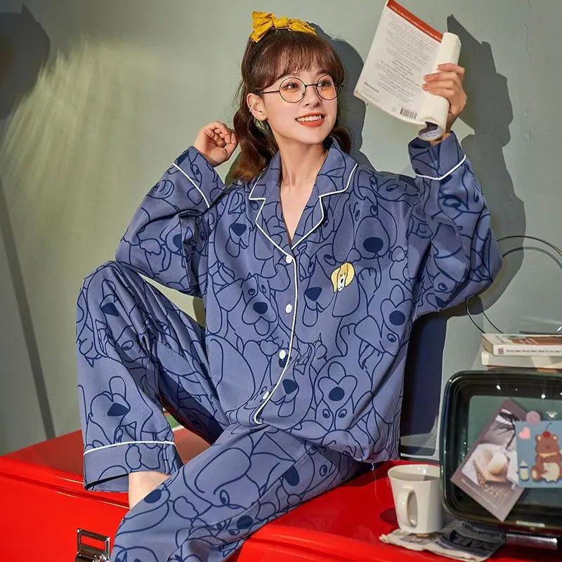 Pyjamas pour femmes automne et hiver dessin animé - EX-STOCK Canada
