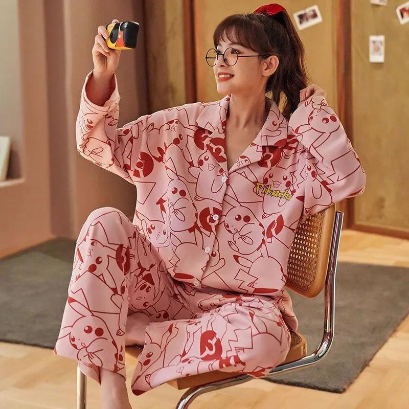 Pyjamas pour femmes automne et hiver dessin animé - EX-STOCK Canada