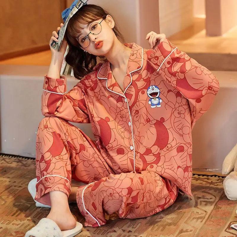 Pyjamas pour femmes automne et hiver dessin animé - EX-STOCK Canada