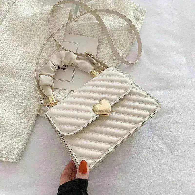 Women Handbags Fashion Chain Shoulder Bags With Love Metal Design - EX-STOCK Canada