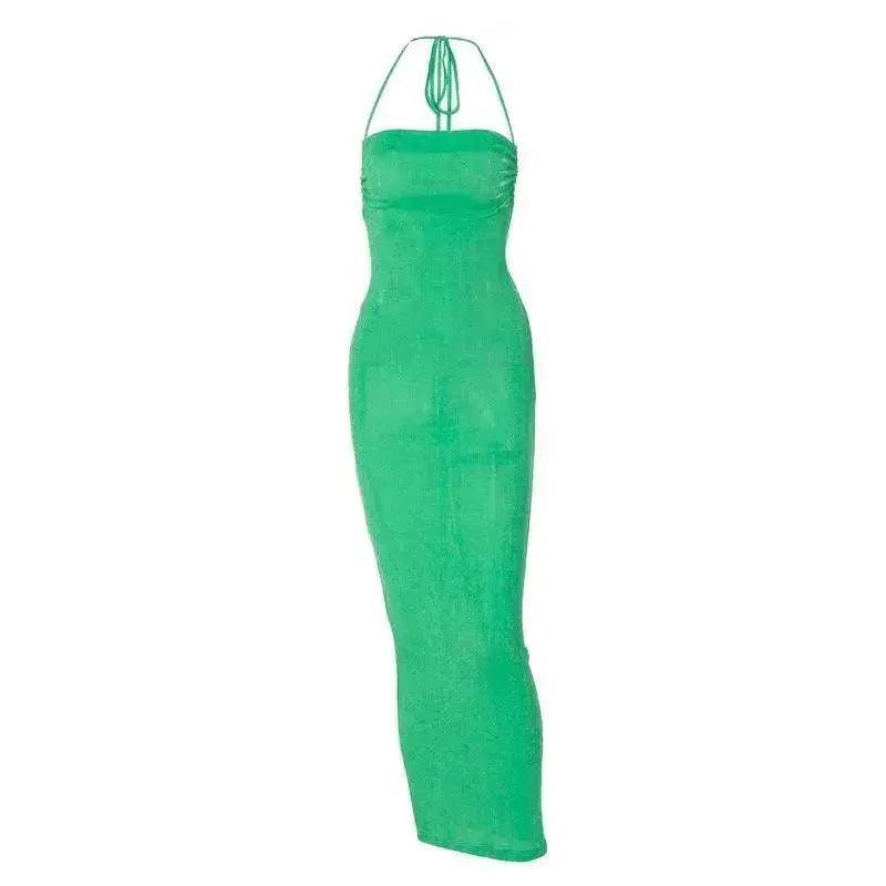 Women's Backless Charming Strap Slim Dress Tube Top Halter Dress Club Party Beach Outfits Summer - EX-STOCK Canada
