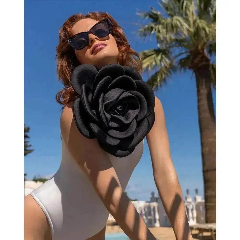 Bañador de una pieza de alta calidad con grandes flores para mujer - Todo combinado para mujeres EX-STOCK Canada