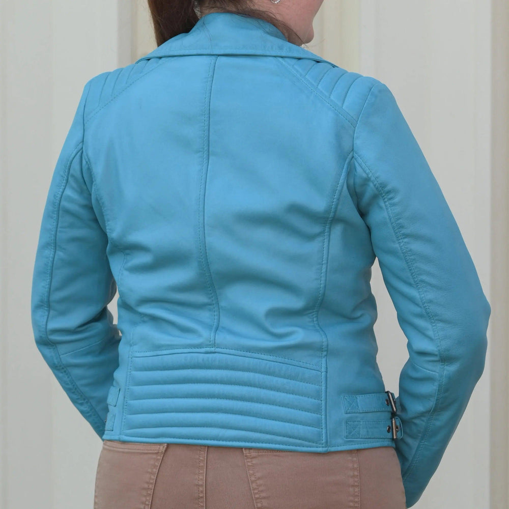 Damen Biker-Look SchafslederjackeEX-STOCK Canada