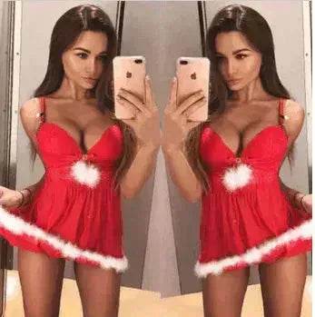 Women's Charming Lingerie Sling Christmas Holiday Costume Set - EX-STOCK Canada