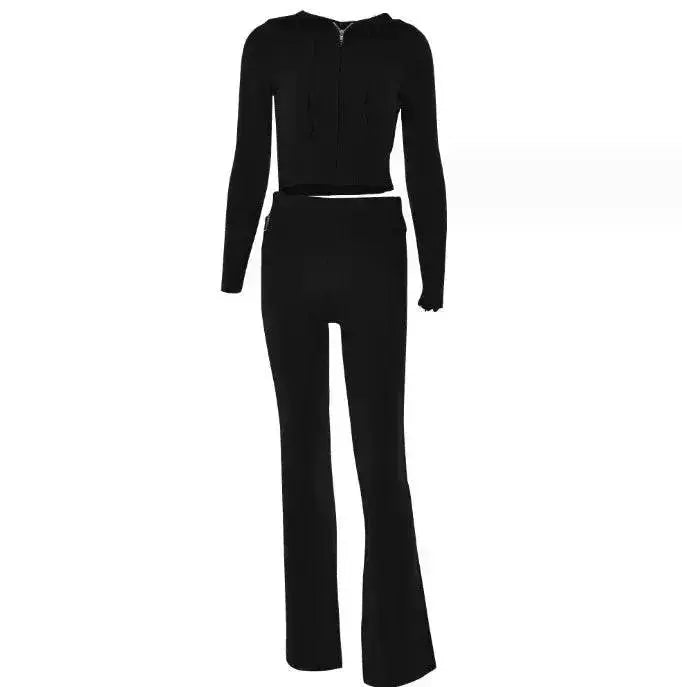 Women's Comfortable Hoodie Leisure Charming Long Sleeve Sweater And High Waist Long Pants Suit - EX-STOCK Canada