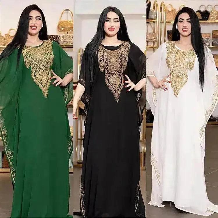 Vestito da donna con ricamo in pizzo, veste araba - EX-STOCK Canada