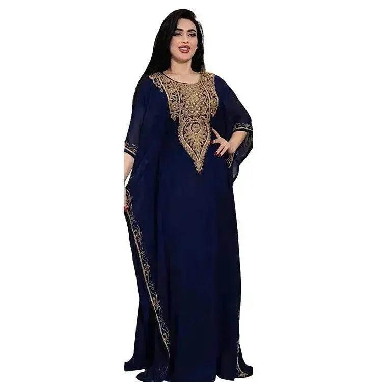 Robe arabe pour femmes avec dentelle brodée EX-STOCK Canada