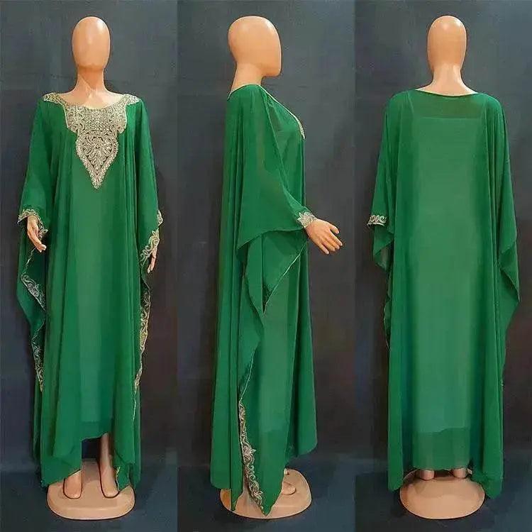 Robe arabe pour femmes avec dentelle brodée EX-STOCK Canada