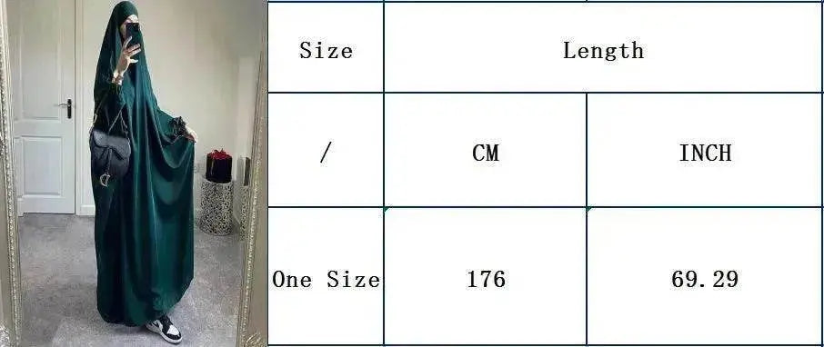 Women's Dubai Turkey One-piece Prayer Dress - EX-STOCK Canada