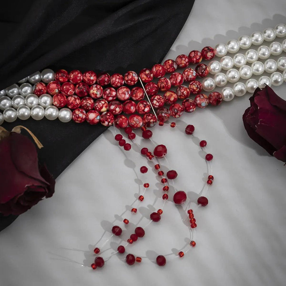 Collier femme mode gothique perle - EX-STOCK Canada