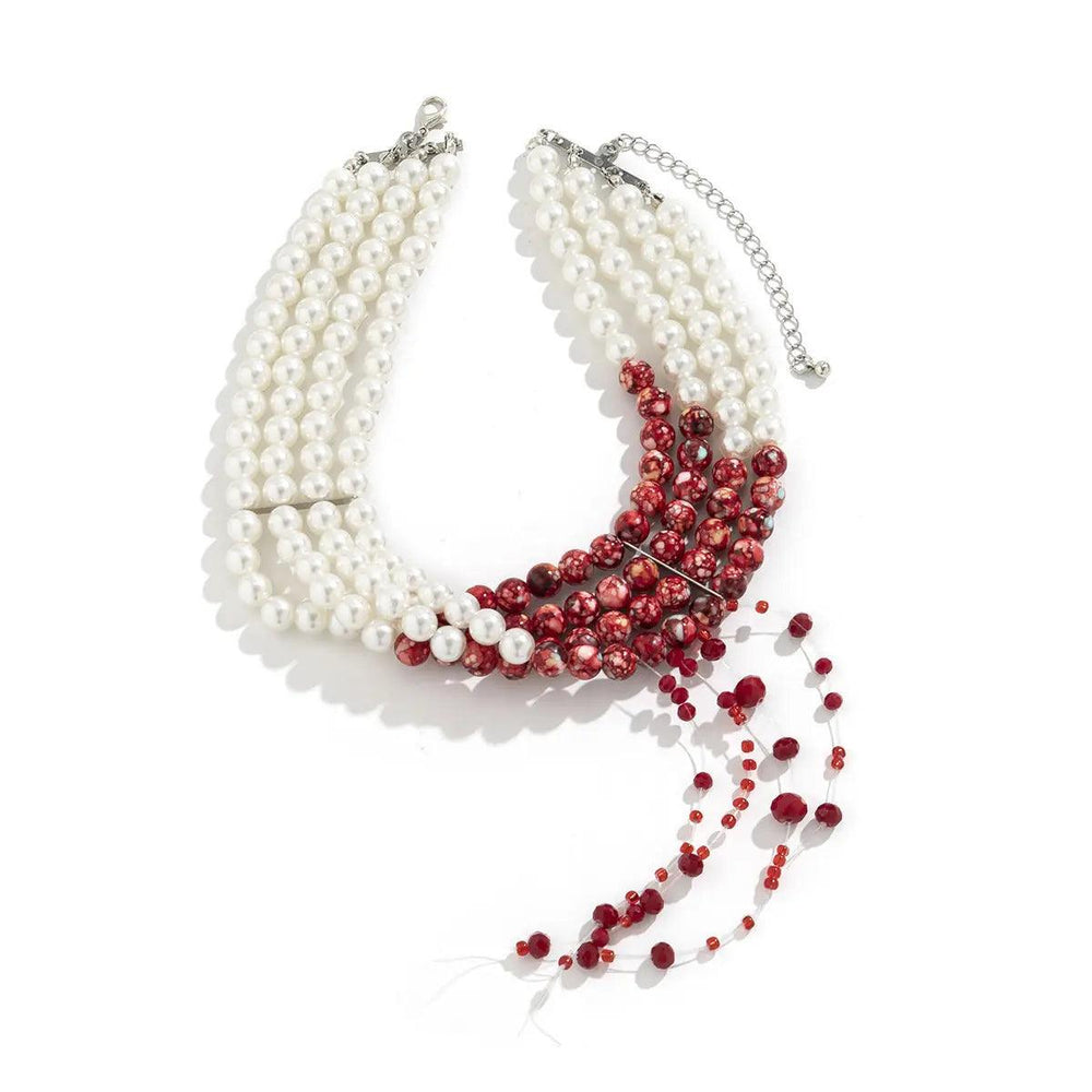 Collier femme mode gothique perle - EX-STOCK Canada