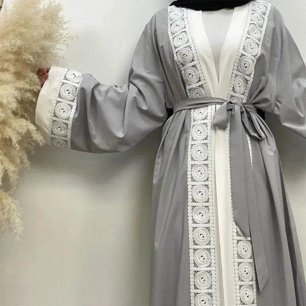 Women's Fashion Patchwork Lace Arab Robe - EX-STOCK Canada