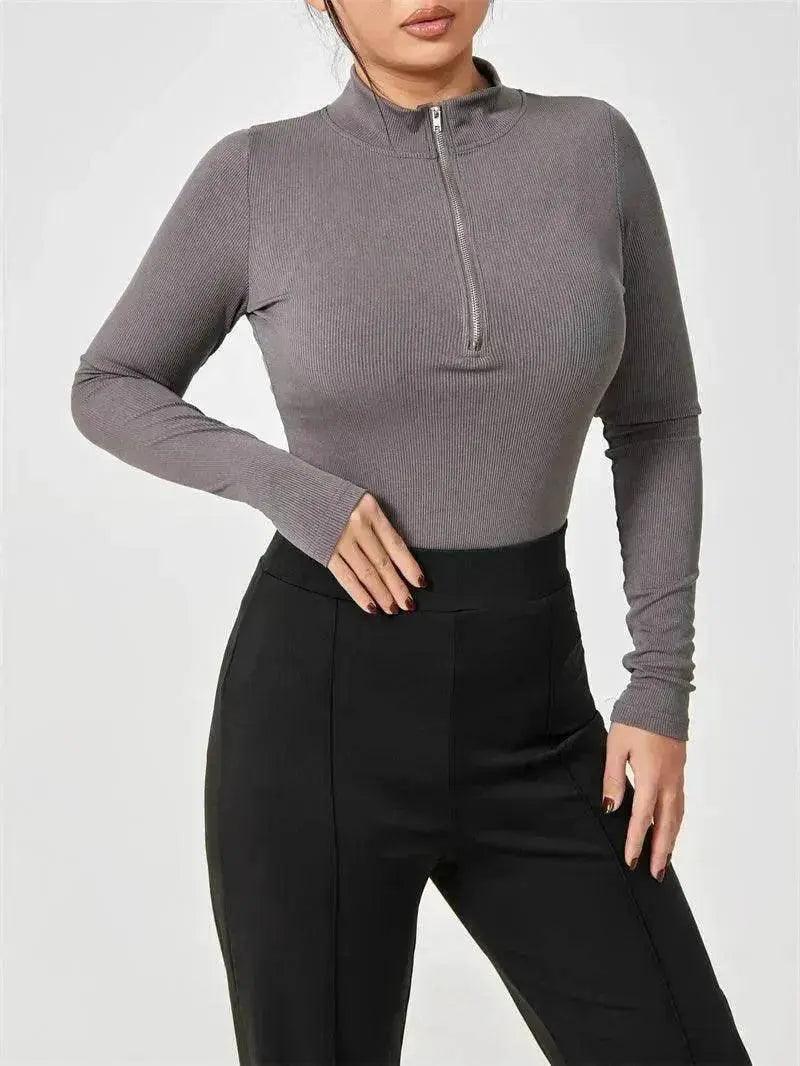 Body à manches longues tendance pour femmes, haut sans couture, gainant, combinaison sculptante - EX-STOCK Canada