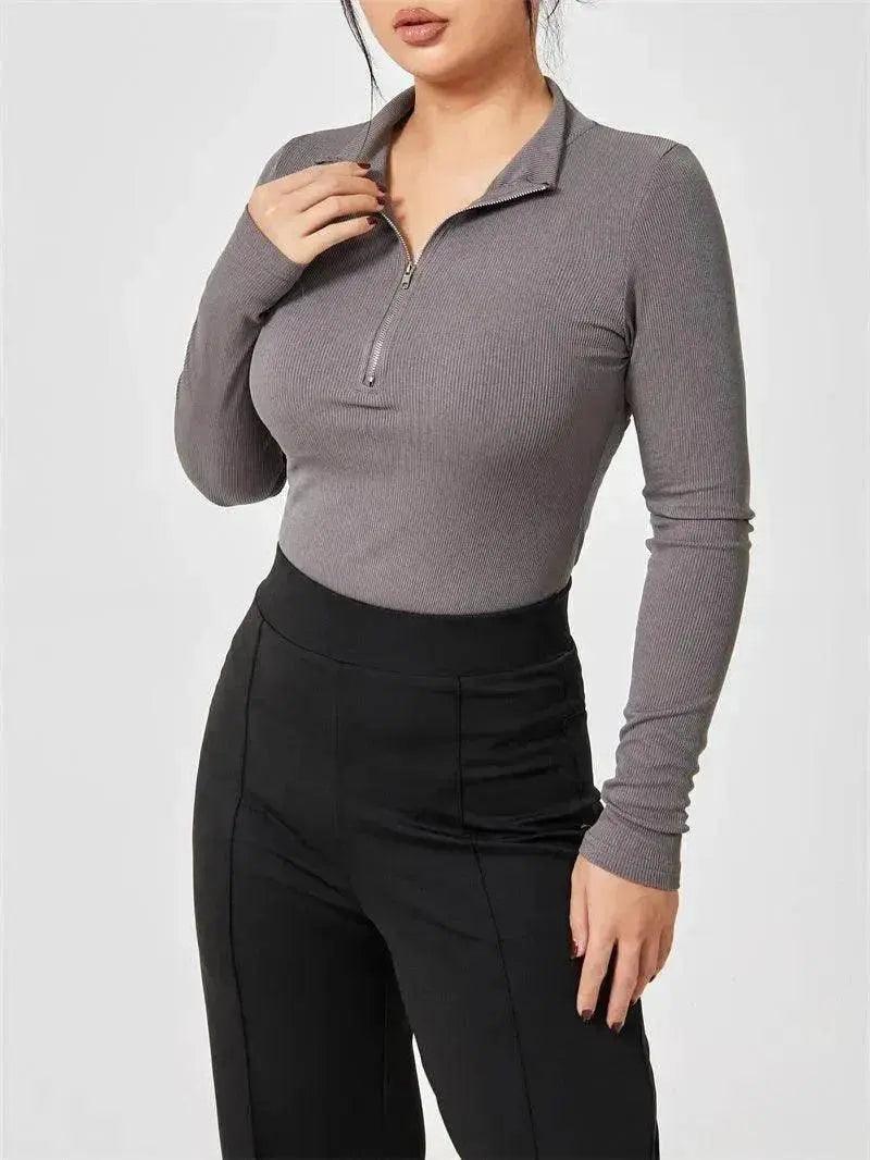 Body à manches longues tendance pour femmes, haut sans couture, gainant, combinaison sculptante - EX-STOCK Canada