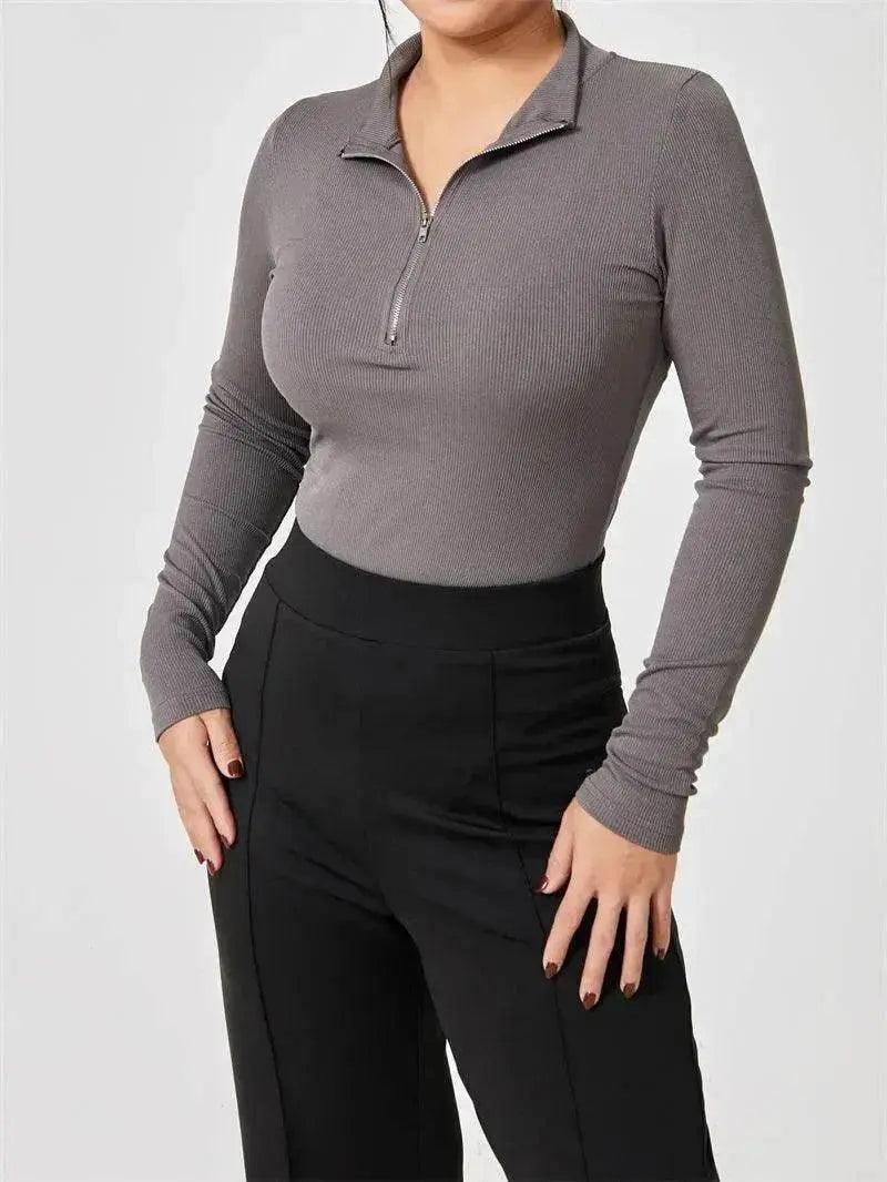 Body à manches longues tendance pour femmes, haut sans couture, gainant, combinaison sculptante - EX-STOCK Canada