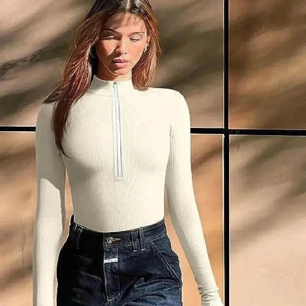 Body à manches longues tendance pour femmes, haut sans couture, gainant, combinaison sculptante - EX-STOCK Canada