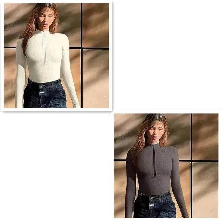 Body à manches longues tendance pour femmes, haut sans couture, gainant, combinaison sculptante - EX-STOCK Canada