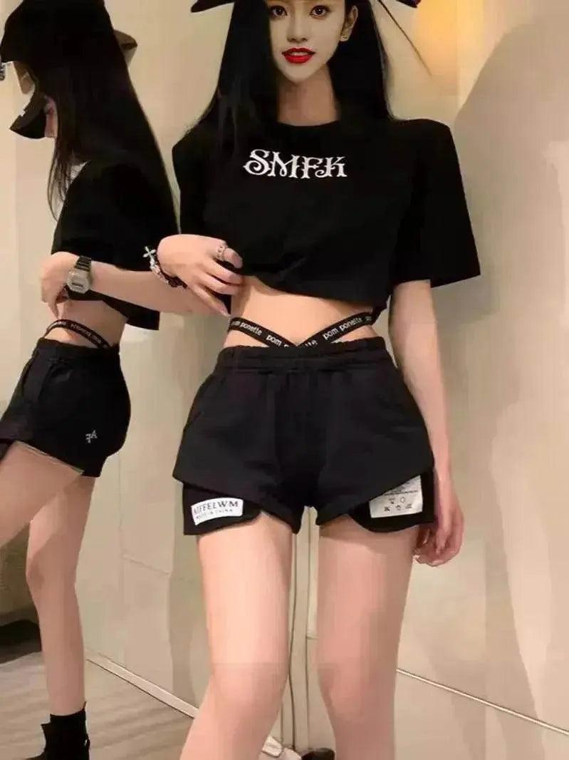 Damen High-Waist Lauf- und Sport-Gym Hotpants - EX-STOCK Canada