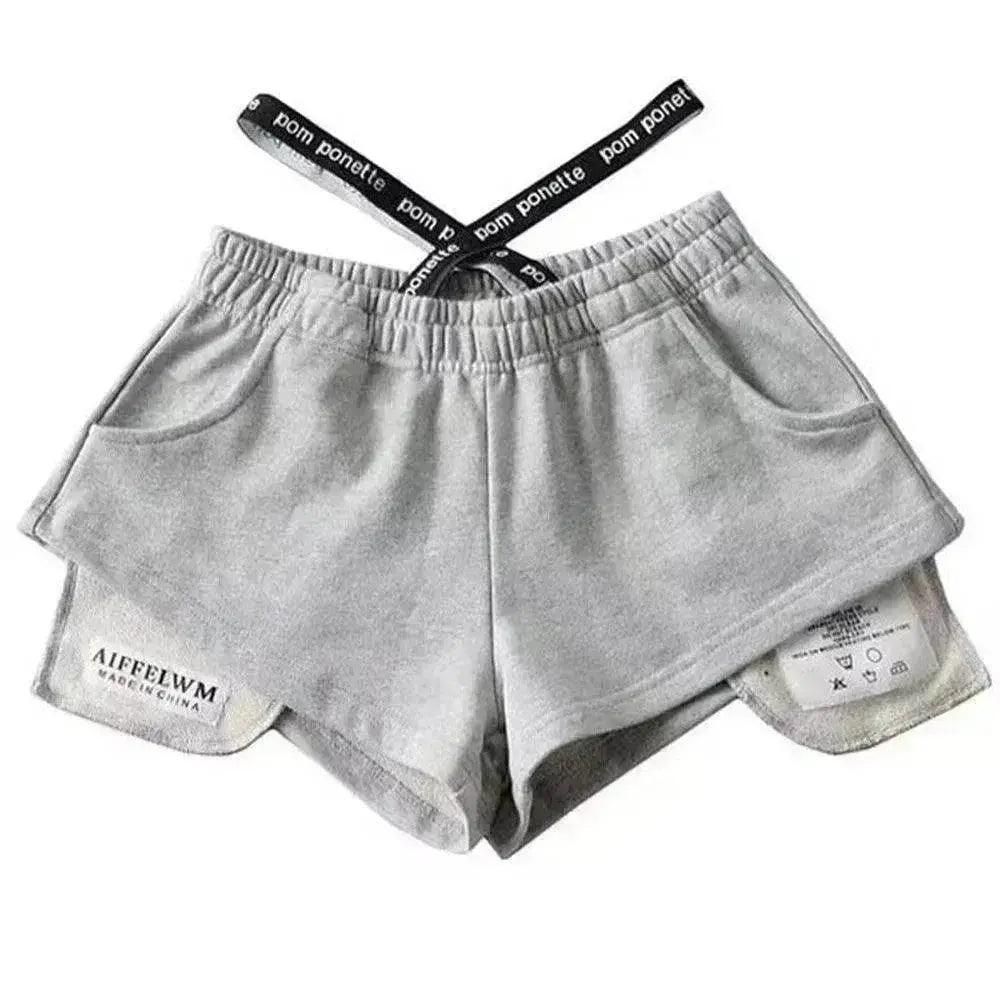 Damen High-Waist Lauf- und Sport-Gym Hotpants - EX-STOCK Canada