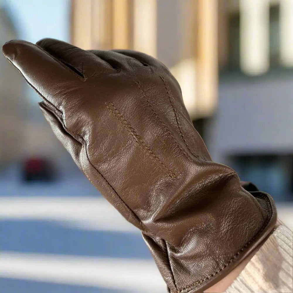 Gants en cuir pour femmes avec doublure en fourrureEX-STOCK Canada