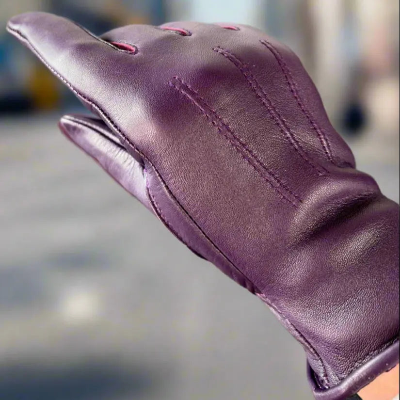 Gants en cuir pour femmes avec doublure en fourrureEX-STOCK Canada