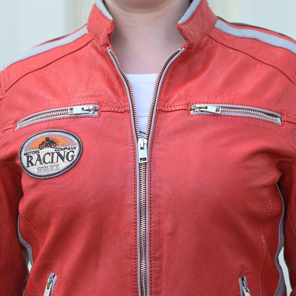 Damenlederjacke mit AufnähernEX-STOCK Canada