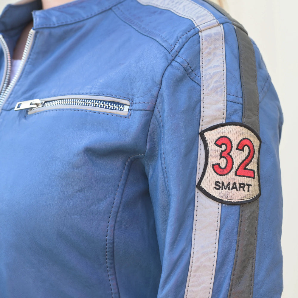 Giacca in pelle da donna con toppeEX-STOCK Canada