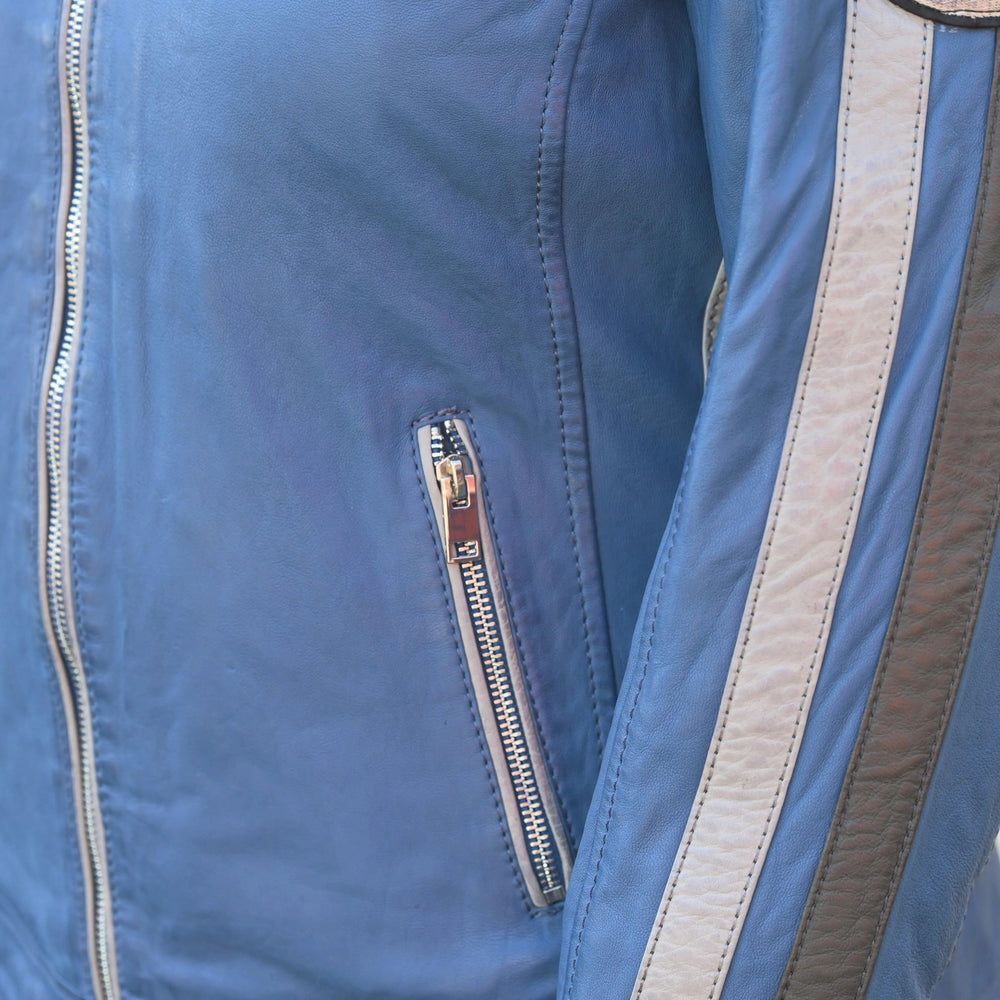 Damenlederjacke mit AufnähernEX-STOCK Canada