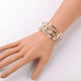 Women's Natural Crystal Crushed Stone Bracelet - EX-STOCK Canada