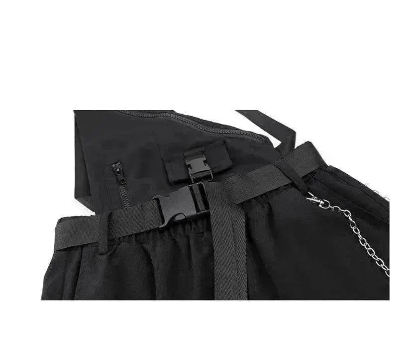 Women's New Loose Straight Black Overalls Overalls - EX-STOCK Canada