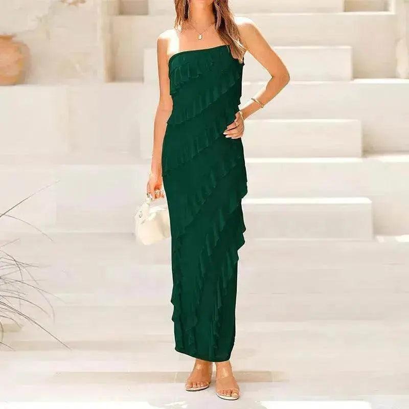 Women's Ruffled Tube Top Skirt - EX-STOCK Canada