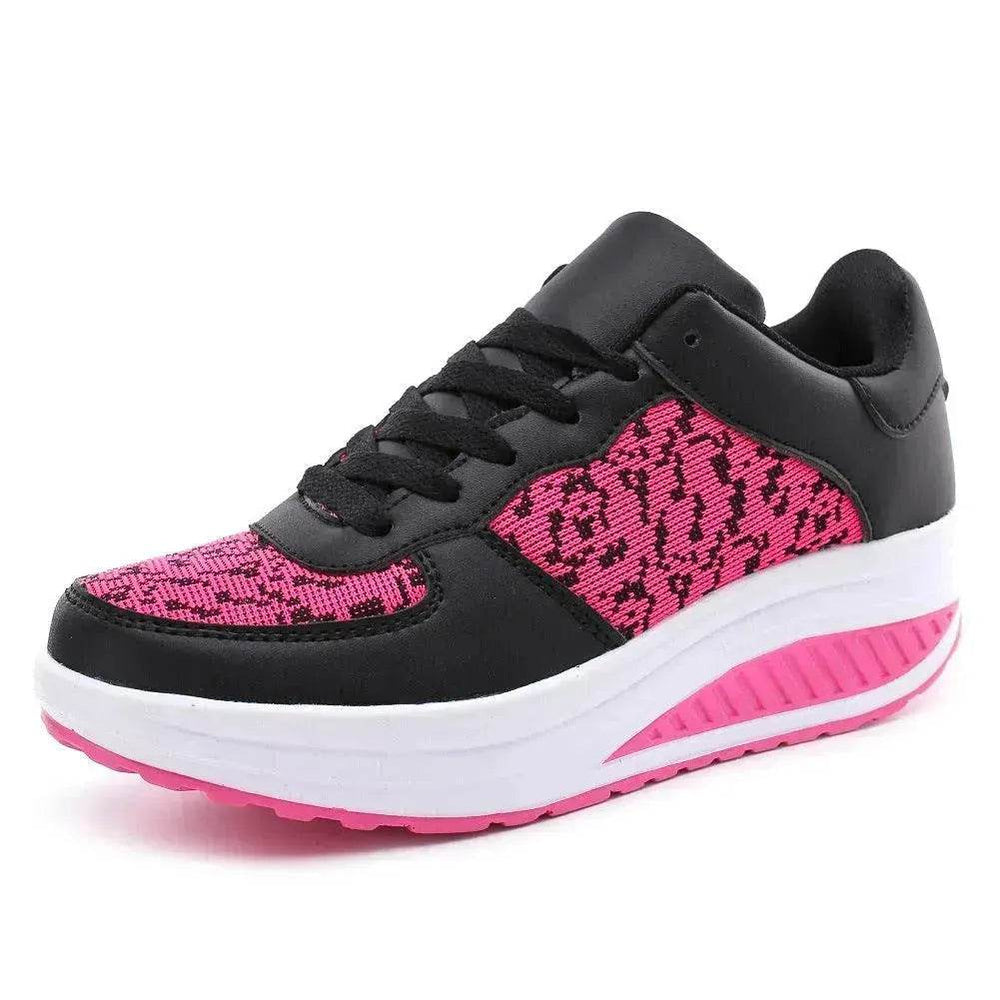 Scarpe da donna, scarpe volanti in pelle intrecciata, scarpe sportive con plateau, scarpe con plateau per studenti - EX-STOCK Canada