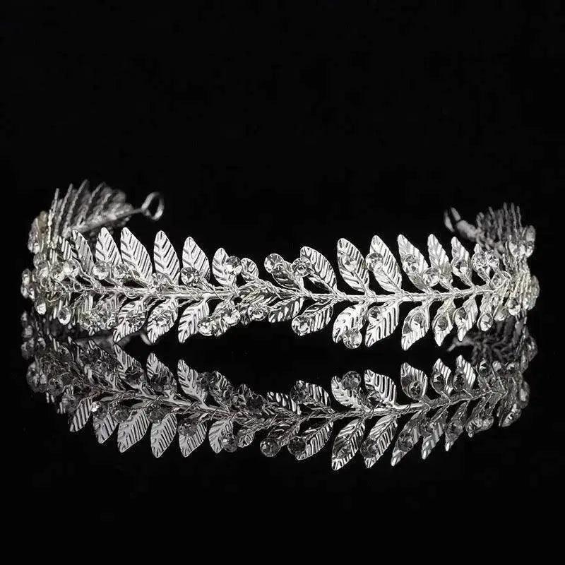Damen Silberbeschichtete Strasslegierung Krone Tiara - EX-STOCK Canada