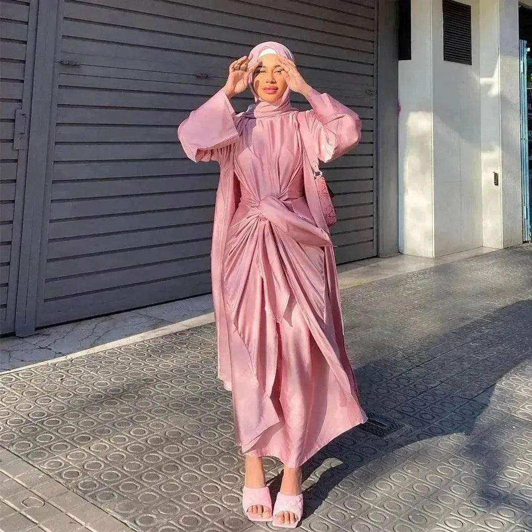 Damen Einfarbiges Zweiteiliges Arabisches Outfit - EX-STOCK Canada