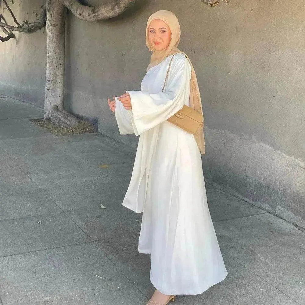 Completo Arabo da Donna a Due Pezzi di Colore Solido - EX-STOCK Canada