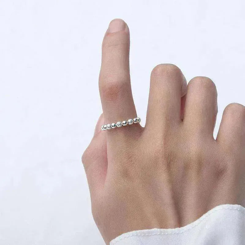 Eleganter und schlichter Persönlichkeit-Ring für Frauen aus Sterlingsilber gegen Angst EX-STOCK CANADA