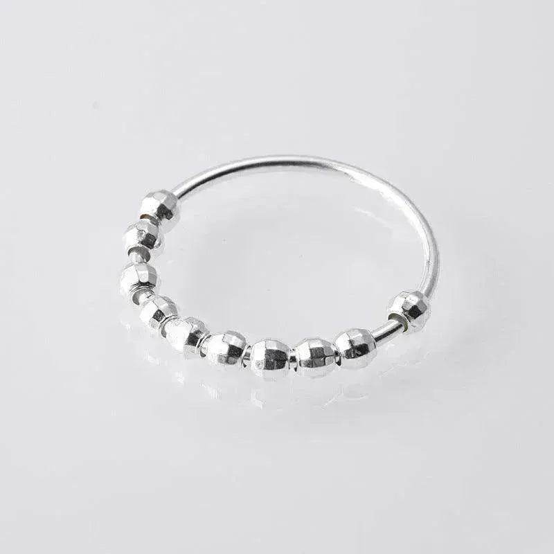 Eleganter und schlichter Persönlichkeit-Ring für Frauen aus Sterlingsilber gegen Angst EX-STOCK CANADA