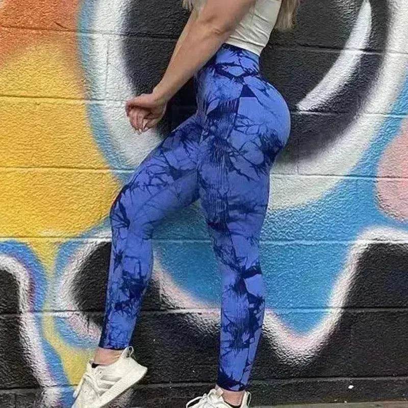 Women's Tie Dye Gym Leggings Yoga Pants. - EX-STOCK Canada