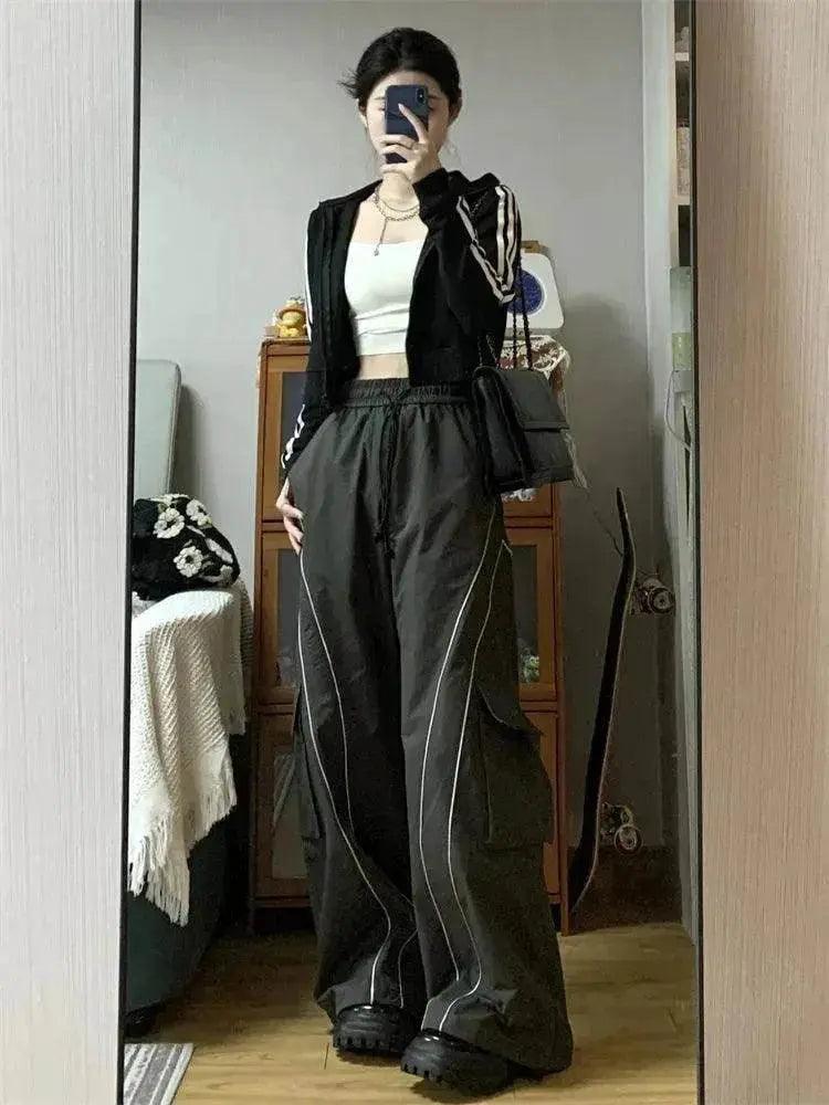 Pantalon décontracté vintage oversize Y2k pour femmes - EX-STOCK Canada