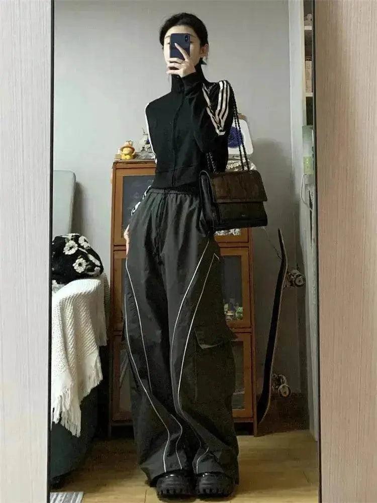 Pantalon décontracté vintage oversize Y2k pour femmes - EX-STOCK Canada