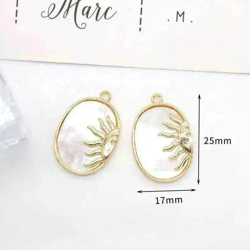 Women's White Shell Pendant Ear Rings - EX-STOCK Canada