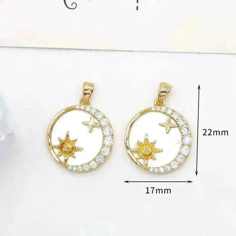 Women's White Shell Pendant Ear Rings - EX-STOCK Canada